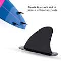 Pikkukuva 3 / 5: Surfboard Fin Surfing Fins Kestävä PVC Skeg Musta 1kpl