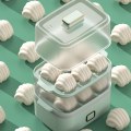 Miniatyrbilde 4 av 5: Dobbel dampkoker frokostmaskin, rustfritt stål fôr 304