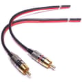 Högtalarkablar till RCA-kontakter Adapter, 2-kanals (0,3 meter)