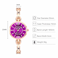 Miniatyrbillede 2 af 5: Elegant dameure til kvinder - Quartz analog ur med diamant urskive og rustfrit stål rem - Fashionable dameur - Eksklusive armbånd til kvinder