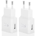 Miniatyrbilde 1 av 5: Dww - 2-pakks Hurtig USB-laderadapter for Samsung S22/S21/S20/S10/S10E/S6/S7/S8/S9/Edge/Plus/Active/A72/A53 5G, Note 5 8, Note 9, Note10/20/