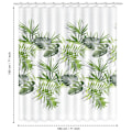 Miniatyrbilde 4 av 5: Dusjforheng Mugg- og muggsoppbestandig 180 x 180 cm (71 x 71 tommer) | 100 % polyester - Bladsmønster - Palmegrønn