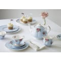 Miniatyrbilde 2 av 3: Moderne Vintage Tekopp og Skål, 2-delt sett Polka Blå, Multifarget, Bone China
