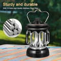 Miniatyrbilde 5 av 5: Vintage LED USB oppladbar campinglys svart