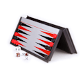 Miniatyrbillede 2 af 4: Foldbar magnetisk backgammon bærbart brætspil