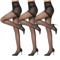 Miniatyrbilde 1 av 3: par tights for kvinner, slankende tights for kvinner, form fine tights med høy midje rumpe løft og forsterkede tær for kvinner