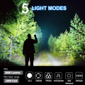 Miniatyrbillede 2 af 5: Superlysende LED-lommelygter, 3000 lumen genopladelig lommelygte, 5 tilstande