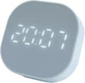 Kvadratisk liten väckarklocka enkel lysande tyst elektronisk sängbord student mini led multifunktionell digital klocka ljus blue