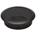 2 st 50mm Diameter Skrivbord Tråd Sladd Kabel Genomföringar Hålskydd Svart