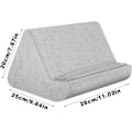 Miniatyrbilde 5 av 7: Myk Tablett Stativ Pute med Lomme, Tablett Pute Stativ, Justerbar 3 Visningsvinkel, Lat Holder Stativ for Seng Sofa, Kompatibel med iPads Tabletter Grey