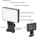 Miniatyrbilde 5 av 5: LED bærbar videolys med klips for iPhone/Laptop/Tablet