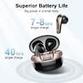 Pikkukuva 4 / 6: Langattomat nappikuulokkeet, Bluetooth 5.3 -kuulokkeet HD-mikrofonilla ja HiFi-stereolla, langattomat kuulokkeet kaksois-LED-näytöllä ja kosketusohjauksella, 40 tunnin toistoaika