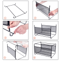 Miniatyrbilde 2 av 2: Hengesystem for filer (39 x 28 x 24,8 cm), Hengesystem for metallfiler - Enkel å montere - Hengemappe for oppbevaring på hjemmekontoret (svart)