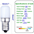Miniatyrbilde 2 av 5: [2 stk] E14 Liten 2W LED Skruelyspære Kaldt Hvitt Lys 6000K