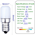 Pikkukuva 2 / 5: [2 kpl] E14 Pieni 2W LED-ruuvilamppu Kylmä Valkoinen Valo 6000K