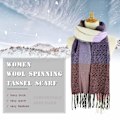 Miniatyrbild 2 av 5: Damhalsduk rutig pashmina stola överdimensionerad höstduk vintersjal rutig tartan axelsjal pläd filt sjal modesjal mjuk varm