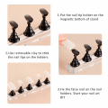 Miniatyrbillede 2 af 5: 2 stk. Akryl Negle Display Stativ Negle Tip Praksis Holder, Sort