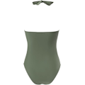 Miniatyrbillede 3 af 6: Badedragt Kvinder Mavekontrol Push Up Badedragt Halter V-hals Polstret Heldragt green L