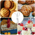Miniatyrbillede 5 af 5: Roterende piskeris, rustfrit stål manuel piskeris, ægpisker håndholdt ægpisker, manuel roterende køkkenmixer håndskub piskeris blender madlavningsværktøj mixer