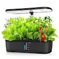 Miniatyrbillede 1 af 5: Hydroponisk dyrkningssystem, højdejusterbar urtehave med LED, indendørs havesystem, indendørs urtehave spiringssæt (12 huller) 12 holes