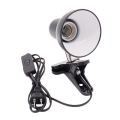 Miniatyrbild 4 av 4: Bordslampa Hållare Klämma Skrivbordslampa E27 Glödlampa EU-kontakt (Svart)