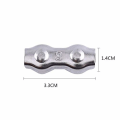 Miniatyrbilde 2 av 5: 10 stk M3 Duplex klips Wire Rope klips Rustfritt stål Duplex klemme 2-stolpe Wire Rope klips Kabelklemme Seil klemme