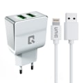 Miniatyrbild 1 av 2: Dual Port 2.1A reseladdare - Apple Lightning