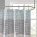 Miniatyrbillede 3 af 5: Bruseforhæng i kunst silke, stribet moderne mikrofiber badeforhæng, 180CM*180CM style 2