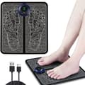 Fotmassagmatta Massageplatta Vikbar Bärbar USB Hemanvändning