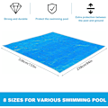 Miniatyrbild 2 av 4: Rektangulär markmatta för pool, 300 x 200 cm, hopfällbar, vattentät, blå, 338 x 239 cm
