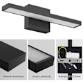 Miniatyrbillede 4 af 5: LED-spejllampe til badeværelse, badeværelseslampe til væg, spejlampe til badeværelse White light 56cm
