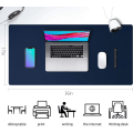 Miniatyrbild 3 av 4: Läderskrivbordsunderlägg, halkfritt PU-läderskrivbordsunderlägg, laptop-skrivbordsunderlägg, vattentätt skrivbordsunderlägg för kontor och hem Dark Blue 36" x 17"