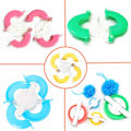 Miniatyrbild 4 av 6: Pom Pom Maker, 4 storlekar Pompom Maker Verktyg Set för Fluff Ball Weave DIY Ullgarn Stickning Hantverksprojekt 1.4'', 1.8'', 2.5'', 3.4''