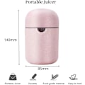 Miniatyrbillede 2 af 5: Citronpresser, Bærbar Appelsinjuicer Limejuicer med To Anvendelsesmåder, Manuel Citrus Citronjuicer Kop til Forskellige Frugter (Pink) Pink