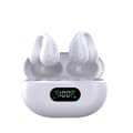 Trådlösa öronsnäckor Bluetooth 5.3 Open Ear öronsnäckor Cykling öronsnäcka Brusreducerande headset White