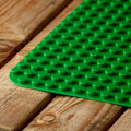 Miniatyrbillede 4 af 4: Byggeklods Baseplader til Store Klodser 38,1 cm x 26,7 cm Grøn Baseplade, Kompatibel med Førende Mærker, (1x Grøn)