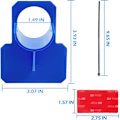 Miniatyrbild 3 av 4: Set med 2 slangklämmor för pool, pooladapter, blå pooltillbehör, för poolrör inom 38 mm