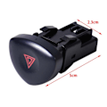 Miniatyrbillede 2 af 2: Advarselsknap Clio 2 Hazard Lights Advarselsknap til Clio MK 2 Sort 8200442723