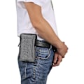 Miniatyrbild 5 av 5: Mobiltelefon Axelväska, Mobiltelefon Bältesklämma, Axelväska Messenger Väska Dragkedja Crossbody grey Large size