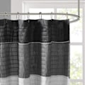 Miniatyrbillede 2 af 5: Bruseforhæng i kunstig silke, stribet, moderne mikrofiber badeforhæng, 180CM*180CM style 3