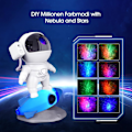 Miniatyrbillede 4 af 5: Astronaut Galaxy Projektor med Højttaler, 4K HD Smart Natlampe til Børn med RGB Justering/Hvid Støj/Bluetooth/Timer