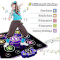 Miniatyrbild 4 av 5: Dansmatta för barn i åldrarna 4-8-12, Upplyst dansmatta Jul- och födelsedagspresenter för 5-årig flicka Leksaker ålder 6-7, Bluetooth-musik