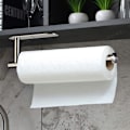 Pikkukuva 2 / 5: Itsekiinnittyvä paperiteline, seinään kiinnitettävät paperitelineet, paperiteline keittiöpaperiteline ruostumaton teräs musta