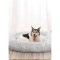 Pikkukuva 2 / 5: Mini-kokoinen keskikokoinen koira-kissasänky, itse lämpiävä syksy-talvi sisätiloissa torkku- ja unipesä, kodikas kissan teddy-koppi Light Grey 19.7”Dx7.9 H