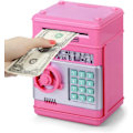 Miniatyrbilde 1 av 5: ATM Pengeboks for Barn 3-12 år, Elektronisk Pengeboks Trygg Spargris for Jenter Gutter, Passord Pengeboks Sparing Pengeboks Pink