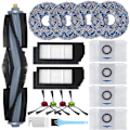 Miniatyrbillede 1 af 5: Tilbehør til Ecovacs Deebot X1 Omni/X1 e Omni/X1 Turbo støvsuger, 1 hovedbørste, 4 sidebørster, 4 mopper, 2 filtre, 4 poser, 2 rengøringsbørster