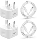 2-pack 20W iPhone Snabbladdare USB C Kontakt och Lång Laddningskabel 2m för iPhone 14 13 12 11 Pro/Pro Max/Plus/mini/X/XR