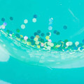 Miniatyrbild 5 av 5: Transparent Glitter Uppblåsbar Enhörningsboj, Jätteuppblåsbar Leksak Havsstrand Flotation, Uppblåsbar Poolmadrass för Barn Vuxna（XL）