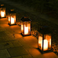 Pikkukuva 5 / 5: Aurinkokennokäyttöinen puutarhavalo ulkokäyttöön - 2 LED-valoa - 0,2W IP55 - 29*10cm - Kynttilänvalotehoste, koristeellinen LED-aurinkovalo