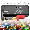 Miniatyrbillede 5 af 5: Digitalt batteritester, Universal batteritester, Batteritester, til AA, AAA, C, D, PP3, 9V, 1,5V, knapcelle batterier - Fungerer uden batterier